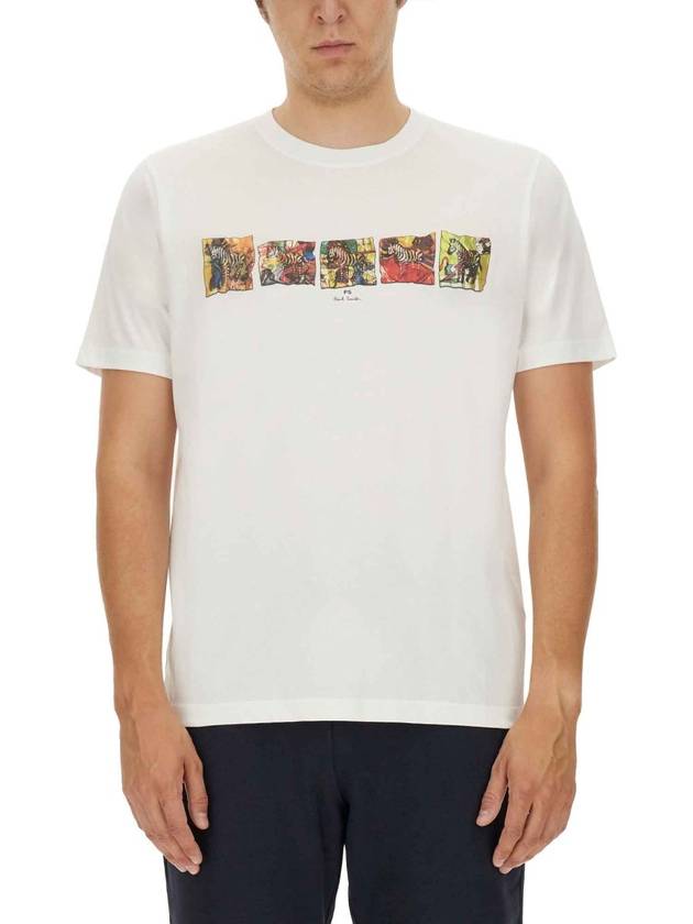 T-SHIRT WITH PRINT - PAUL SMITH - BALAAN 7