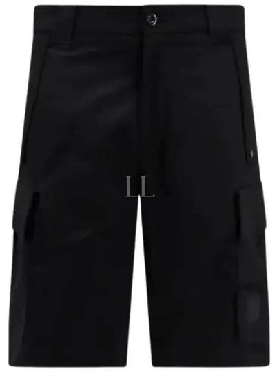 Metropolis Series Stretch Sateen Cargo Shorts Black - CP COMPANY - BALAAN 2