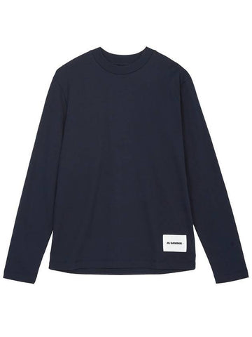 Women's Organic Cotton Long Sleeve T Shirt 3 Pack Navy - JIL SANDER - BALAAN 1