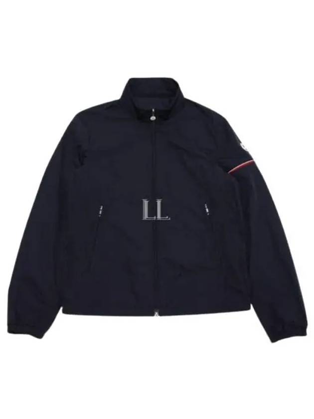 Ruinette Logo Patch Nylon Zip Up Jacket Navy - MONCLER - BALAAN 2