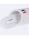 RWB Tab Shearling Slippers White - THOM BROWNE - BALAAN 5