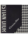 30 Montaigne Micha Silk Twill Scarf Black White - DIOR - BALAAN 6