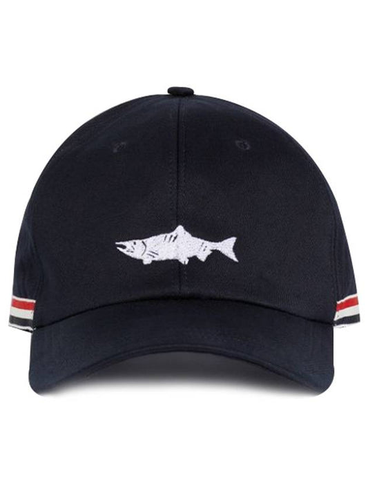 Classic Panel Cotton Twill Ball Cap Navy - THOM BROWNE - BALAAN 2