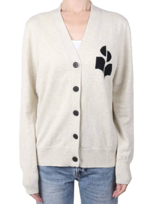 Women's Karin cardigan light gray CA0008FA A1X05E 02LY - ISABEL MARANT - BALAAN 1