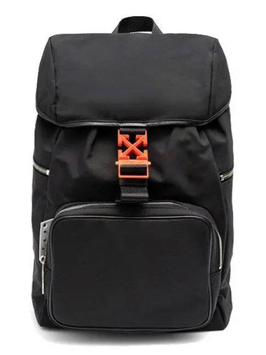 Men s Arrow Nylon Backpack OMNB054F21FAB001 Black 271801 1147480 - OFF WHITE - BALAAN 1