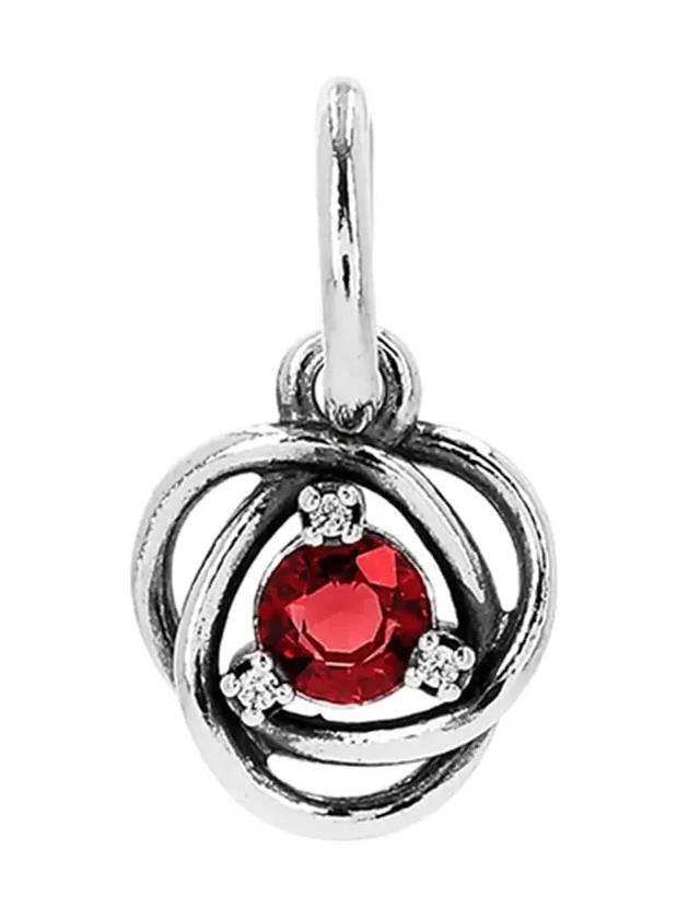 Eternity Circle Dangle Bracelet Charm Red - PANDORA - BALAAN 4