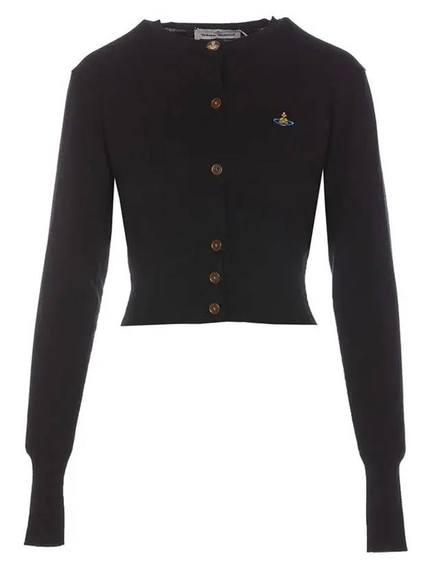 Bea Cropped Cardigan Black - VIVIENNE WESTWOOD - BALAAN 2