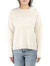 Aster M Logo Cashmere Knit Top Ivory - MAX MARA - BALAAN 2