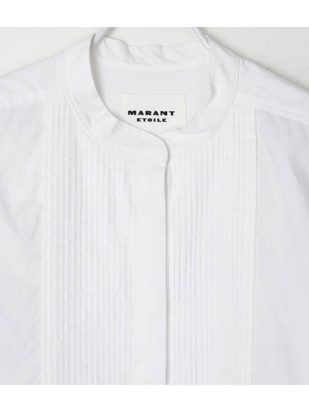 Rehana Cotton Short Dress White - ISABEL MARANT - BALAAN 4