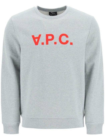 Red VPC Logo Long Sleeve Sweatshirt Grey - A.P.C. - BALAAN 1