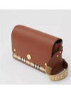 Leather and Vintage Check Note Crossbody Bag Tan - BURBERRY - BALAAN 3