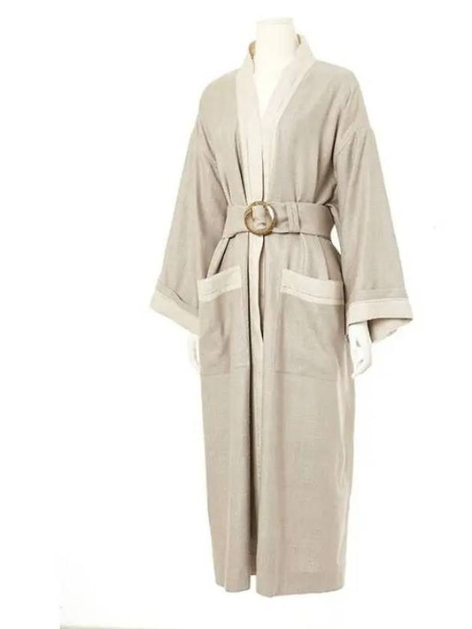 Women Coat Beige - GIORGIO ARMANI - BALAAN 1