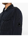 Chrome-R Pocket Over Long Sleeve Shirt Navy - CP COMPANY - BALAAN 5