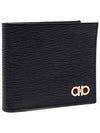 Gancini Half Wallet Black - SALVATORE FERRAGAMO - BALAAN 4