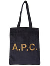 Lou Logo Vertical Tote Bag Navy - A.P.C. - BALAAN 2