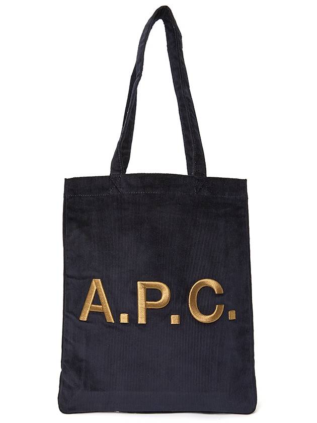 Lou Logo Vertical Tote Bag Navy - A.P.C. - BALAAN 2