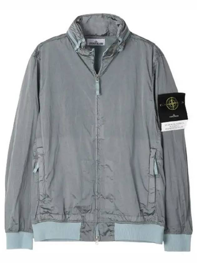 Men's Logo Patch Nylon Metal Zip-up Jacket Sky Blue - STONE ISLAND - BALAAN 2