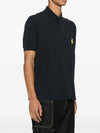 Afko Logo Cotton Polo Shirt Black - ISABEL MARANT - BALAAN 4