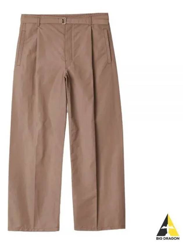 Belted Easy Straight Pants Brown - LEMAIRE - BALAAN 2