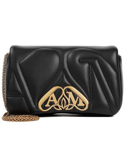 Seal Mini Cross Bag Black - ALEXANDER MCQUEEN - BALAAN 2