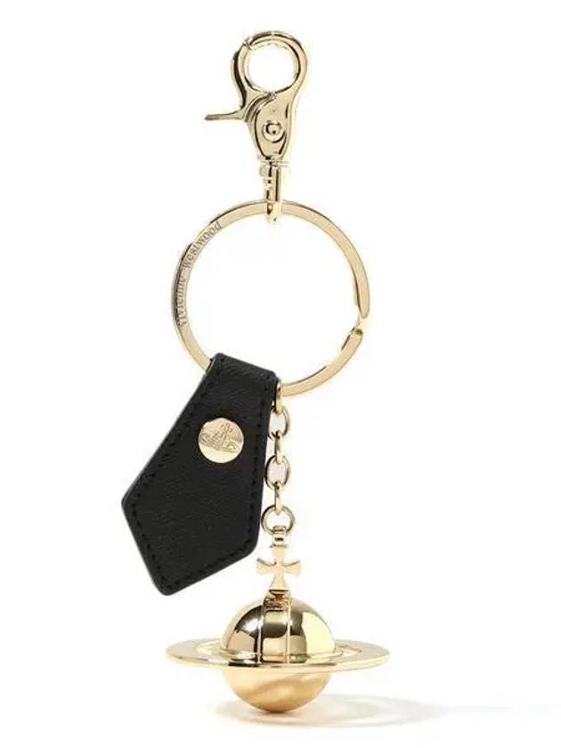 3D ORB Logo 8203010G OM0009 N405 Saffiano Keyring 1024567 - VIVIENNE WESTWOOD - BALAAN 1