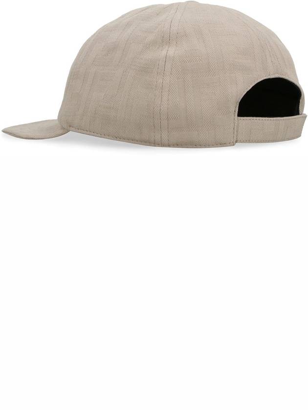 Semi Motif Denim Ball Cap Beige - FENDI - BALAAN 4