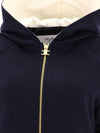 Teddy Double Face Cashmere Hooded Jacket Navy - CELINE - BALAAN 4