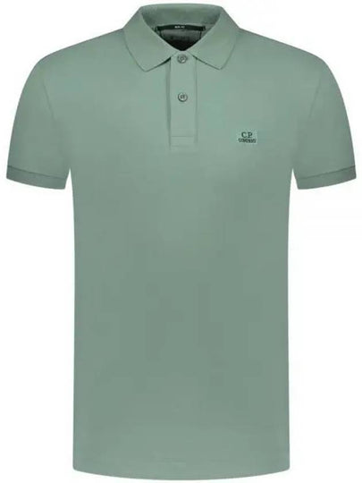 Stretch Piquet Slim Polo Shirt Green - CP COMPANY - BALAAN 2