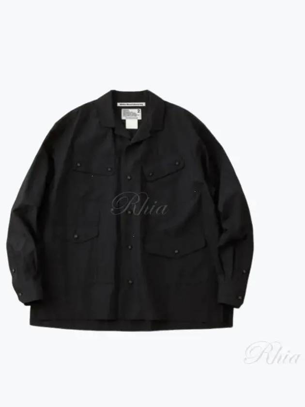 Open collar shirt WM2371105 black collar - WHITE MOUNTAINEERING - BALAAN 1