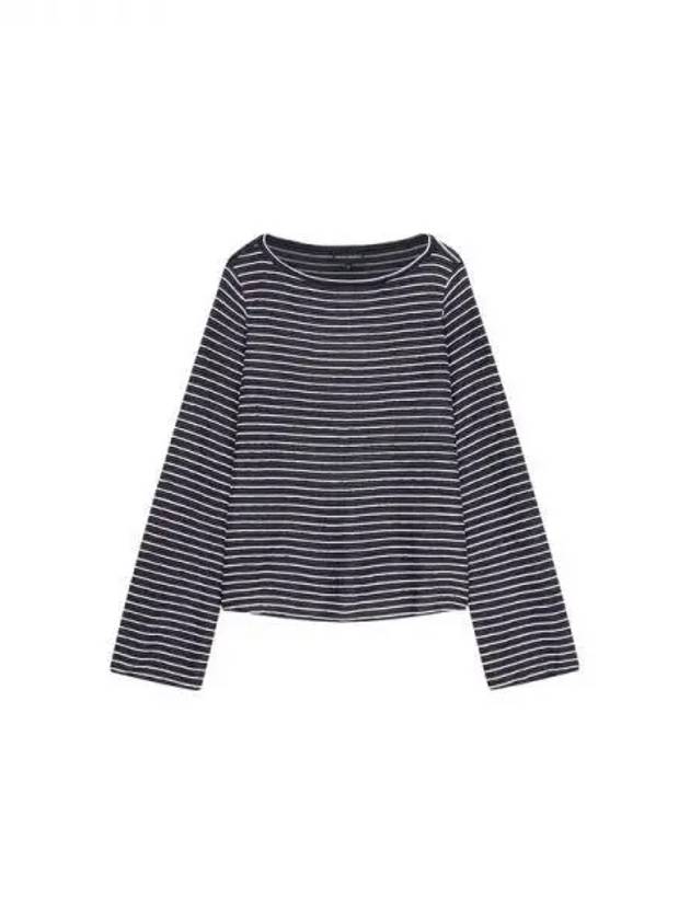 Women s Long Sleeve Striped Knit Dark Navy 271994 - EMPORIO ARMANI - BALAAN 1