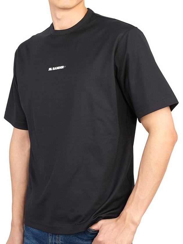 Men's Rash Guard Crew Neck Slim Fit Short Sleeve T-Shirt Black - JIL SANDER - BALAAN 6