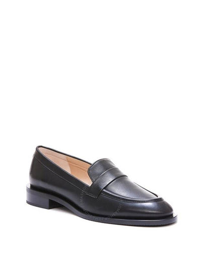 Stuart Weitzman Black Palmer Sleek Nappa Loafers, Brand Size 38 ( US Size 7.5 ) - STUART WEITZMAN - BALAAN 2