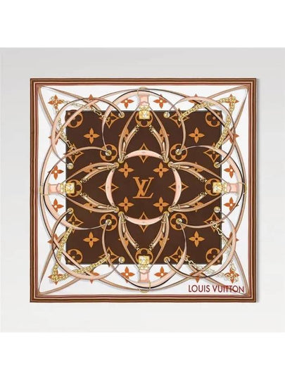 Ultimate Monogram Square 90 Scarf Brown - LOUIS VUITTON - BALAAN 2