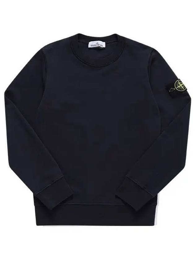 Wappen Patch Garment Dyed Sweatshirt Navy - STONE ISLAND - BALAAN 2