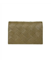 Intrecciato Folding Card Wallet Mud - BOTTEGA VENETA - BALAAN 1