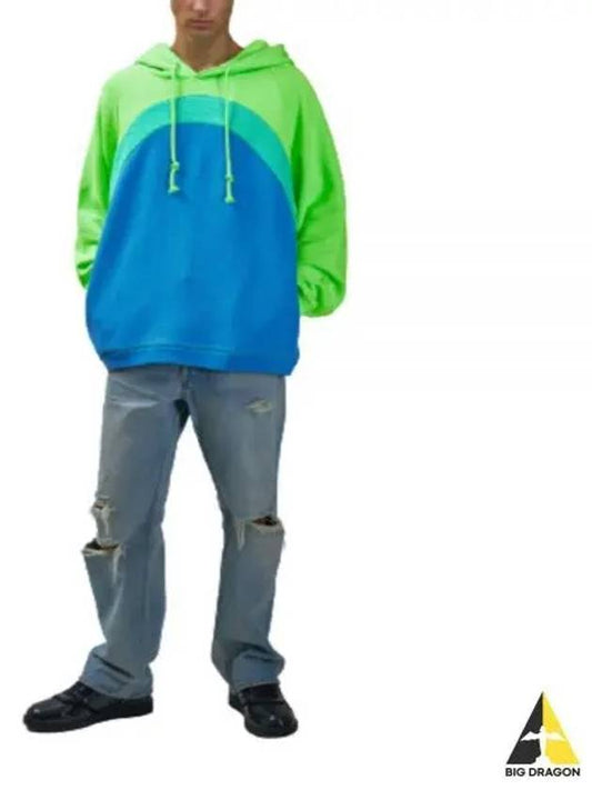 Rainbow Hoodie Knit Blue 07T023 hooded sweatshirt - ERL - BALAAN 1