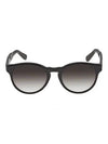 Grey Gradient Round Sunglasses Black - SALVATORE FERRAGAMO - 1