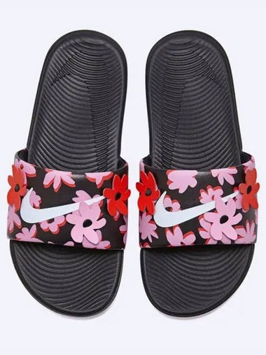 Kawa SE Floral Slippers Black - NIKE - BALAAN 1