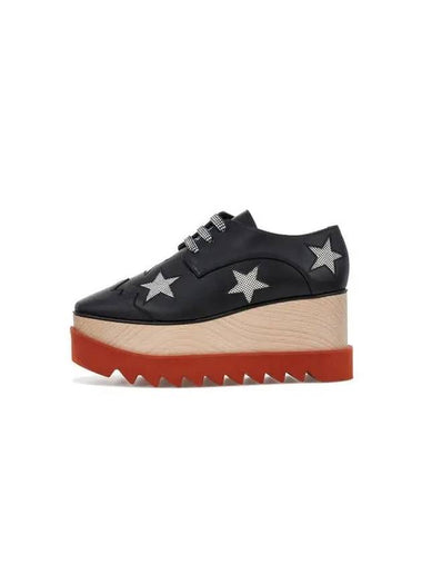 STELLA McCARTNEY ELYSE star platform shoes black - STELLA MCCARTNEY - BALAAN 1