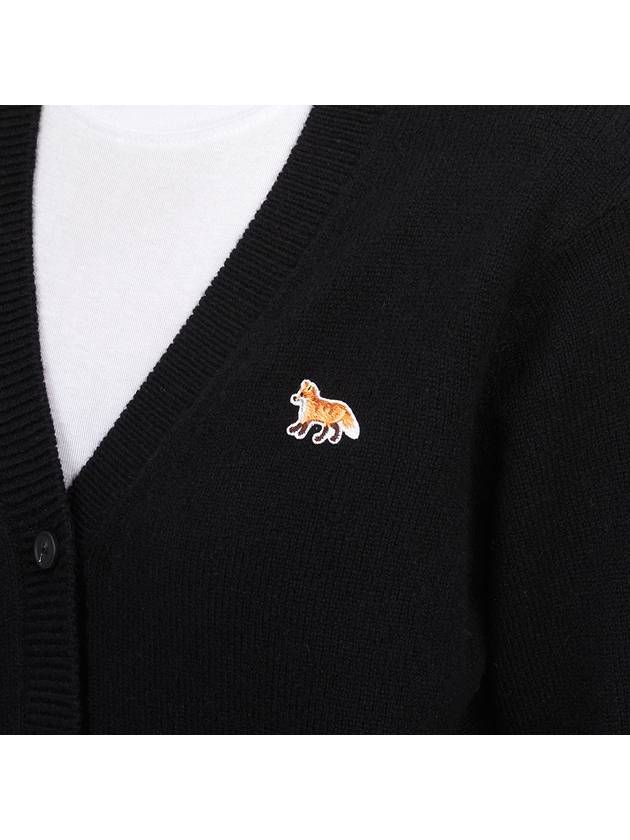 Baby Fox Patch Boxy Cardigan Black - MAISON KITSUNE - BALAAN 7