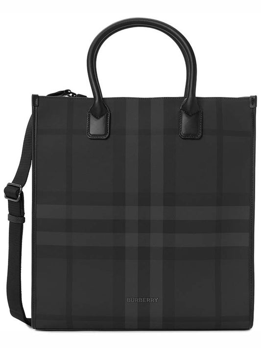 Slim Vertical Denny Tote Bag Charcoal - BURBERRY - BALAAN 2