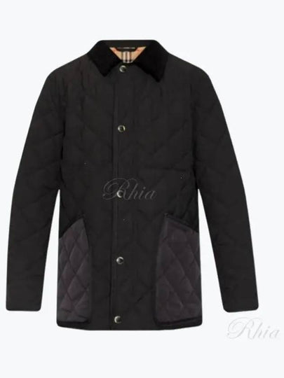 Quilted Thermoregulated Barn Jacket Black - BURBERRY - BALAAN 2