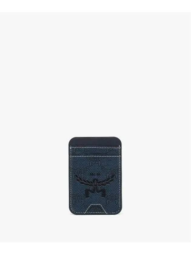 Himmel Monogram Print Card Wallet Blue - MCM - BALAAN 2