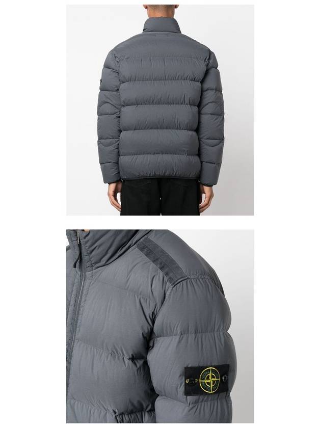 Seamless Tunnel Nylon Down Padding  Lead Gray - STONE ISLAND - BALAAN 6