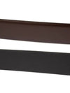 Gold V Logo Signature Leather Belt Brown - VALENTINO - BALAAN 8