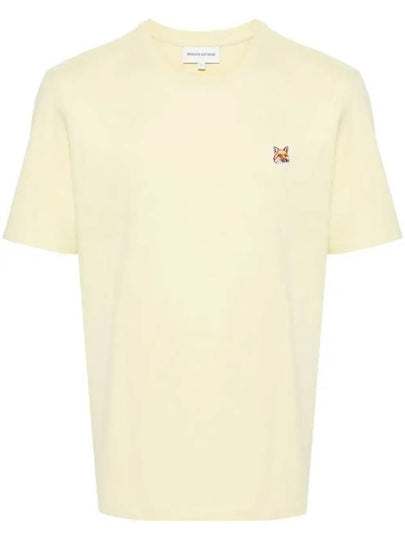 Fox Head Patch Classic Short Sleeve T-Shirt Yellow - MAISON KITSUNE - BALAAN 2