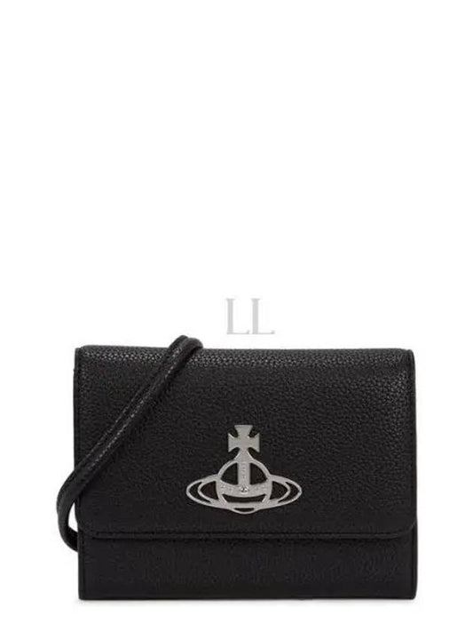 24 RE Vegan Card Holder Strap 5112001BU S000D N403 - VIVIENNE WESTWOOD - BALAAN 1