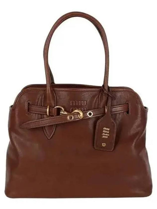 Miu Abventure Nappa Leather Bag Briarwood - MIU MIU - BALAAN 2