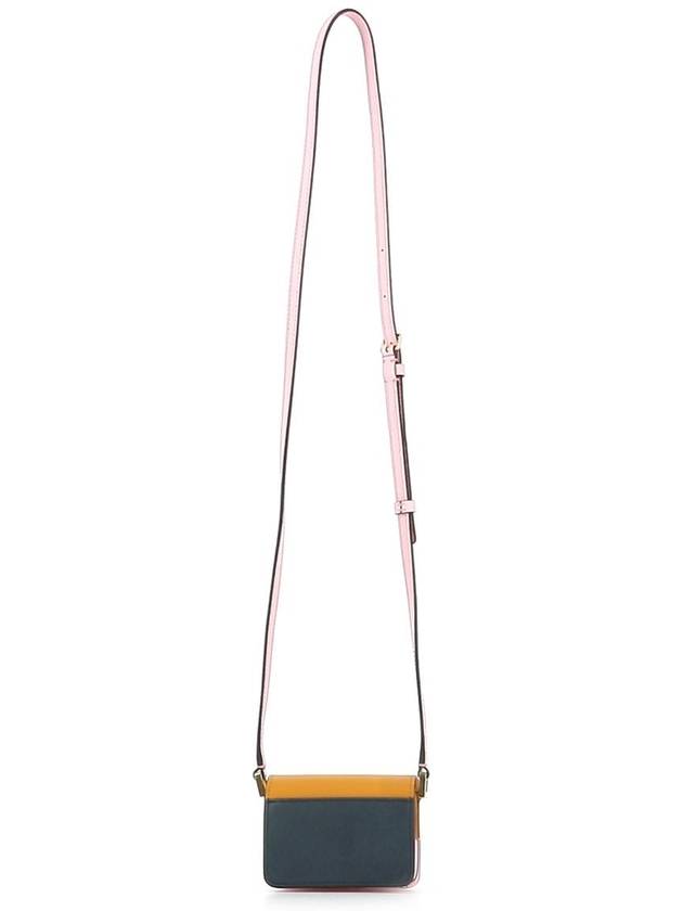 Saffiano Trunk Small Cross Bag Orange Pink - MARNI - BALAAN 4