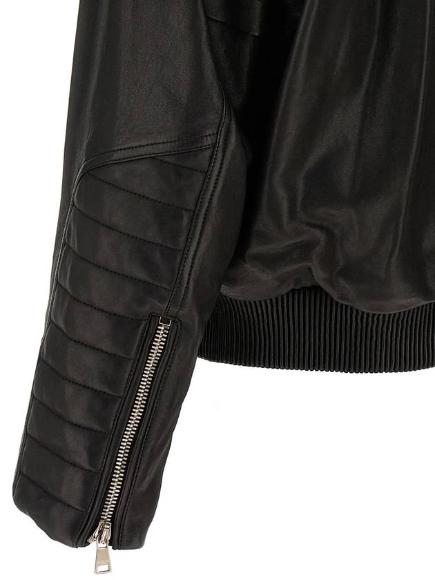 Balmain Layered Leather Jacket - BALMAIN - BALAAN 4